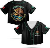 Personalized Name Mexico Crop Top Baseball Jersey Shirt, Mexican Jersey for Women, Jersey Mexico Shirt 3D Gifts (BJ74)